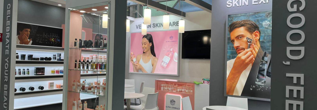 Стенд компании ARSAN на выставке Cosmoprof 2023 в Болонье, Италия
