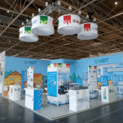 Стенд, который мы застроили на выставке HANNOVER MESSE 2023 в Германии.